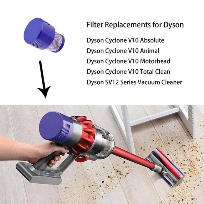 適用于戴森 Dyson V10 SV12 手持吸塵器掃地機器人美版濾網芯配件