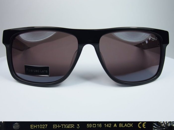 信義計劃 眼鏡  ED Hardy  EH1027  頂級偏光鏡片 防眩光 日本製 刺青膠框 sunglasses