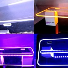 《晶站》機車 新車牌 7碼 26公分款 新款七碼小牌  LED 牌照框 車牌框 配5050晶體燈條 邊框發光