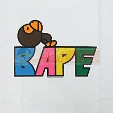 貳拾肆潮流-日本東京裏原宿A BATHING BAPE 新作BABYx MILO猴 TEE白 日製