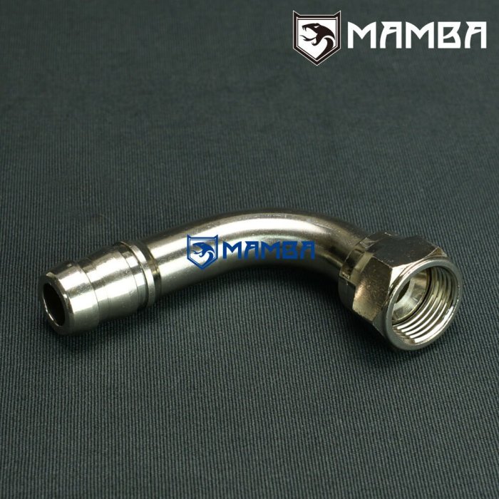 Adapter Fitting 10AN Female 90 Degree 3/4" barb turbo oil