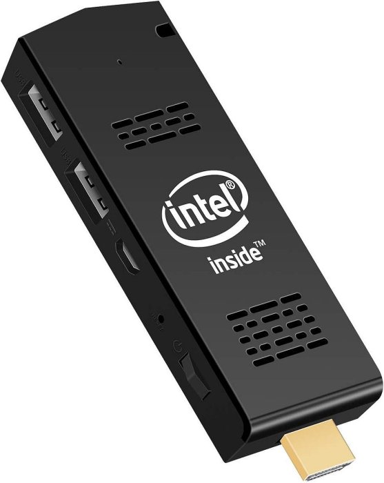 AIOEXPC 迷你電腦 棒附 Intel Atom Z8350 和 Windows 10 Pro PC Stick 128GB ROM 4GB RAM 支援電