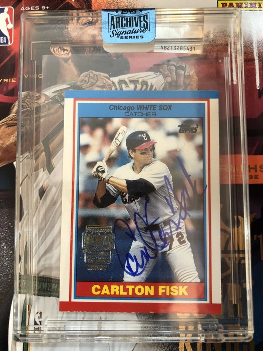 2018 MLB Topps Archives Signature 白襪隊 Carlton Fisk 親筆簽名卡 1/1