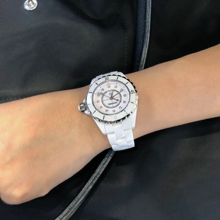 CHANEL H1628 香奈兒 J12 手錶 腕錶 33mm 全新原廠真品 經典真鑽精密陶瓷錶 女錶