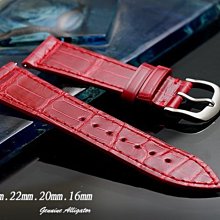 【時間探索】 全新純正鱷魚皮 Franck Muller  代用進口高級錶帶-快拆式  ( 20mm )