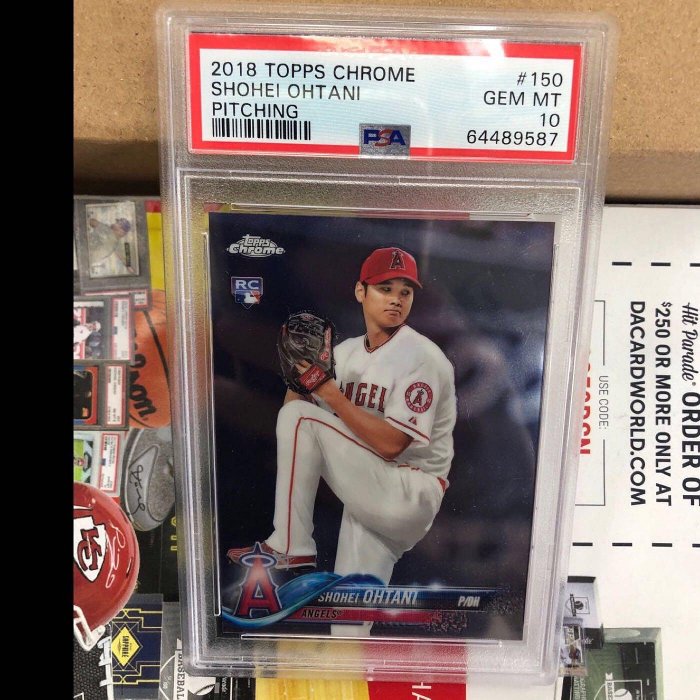 Topps chrome Ohtani Rc Psa10 大谷翔平 MVP(適用兩件九折優惠方案）