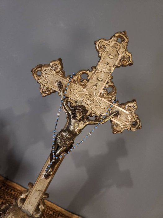 比利時 教堂 特殊 錫雕刻 耶穌 十字架 基督教 天主教 宗教 歐洲古董老件 m0993【卡卡頌  歐洲古董】✬
