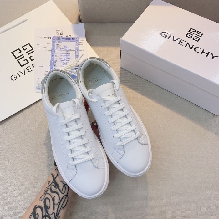 新品Givenchy 紀梵希 小白鞋女少女粉平底板鞋休閑百搭運動鞋促銷