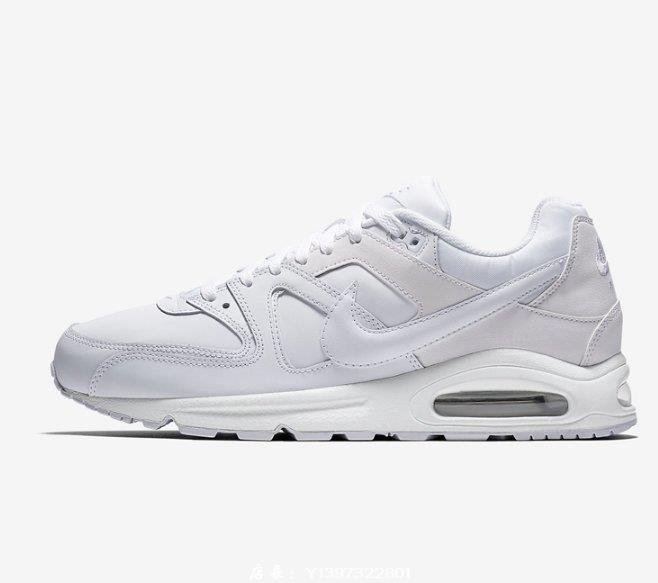 Nike Air Max Command 氣墊 緩震 皮面 純白 休閒 運動 慢跑鞋 749760-102 男鞋