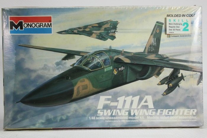 【統一模型】MONOGRAM《澳空軍 轟炸機-幾何可變翼原型機F-111A Swing-Wing》1:48 # 5804