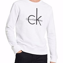 ☆【CK男生館】☆【Calvin Klein LOGO印圖大學T】☆【CK002A1】(S)
