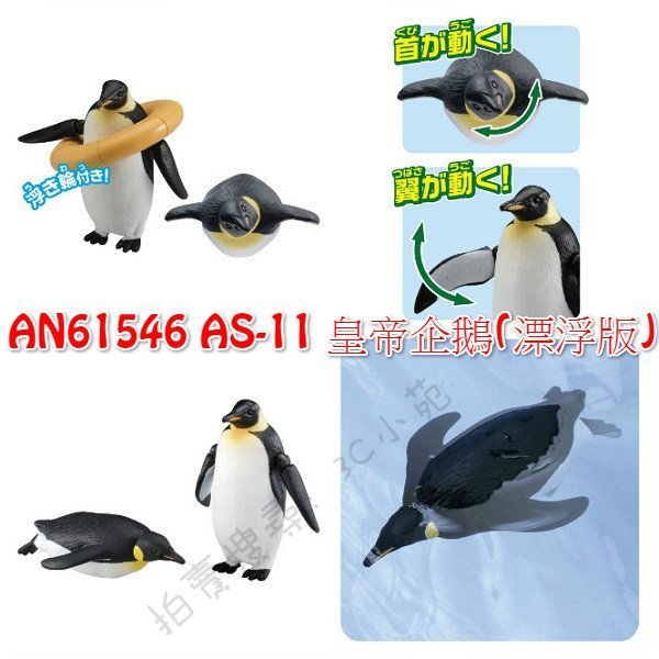 【HAHA小站】AN61544/45/46/47 麗嬰 日本 探索動物 多美 漂浮版 海豚 海豹 皇帝企鵝 海獺 模型