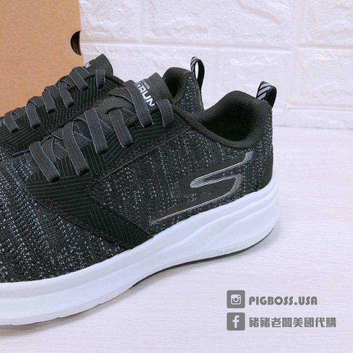 【豬豬老闆】SKECHERS GO RUN RIDE 7 黑白 透氣網布 跑步 健走 避震 氣墊 女鞋 15200BKW