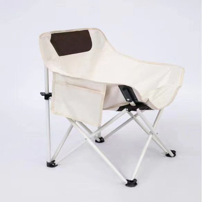 戶外折疊月亮椅野餐椅馬扎美術生便攜式靠背折疊凳子沙灘椅釣魚椅