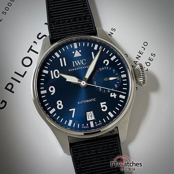 台北腕錶 IWC 萬國錶 Big Pilot  IW500916  7日鍊 46mm 大型飛行員 小王子 118505