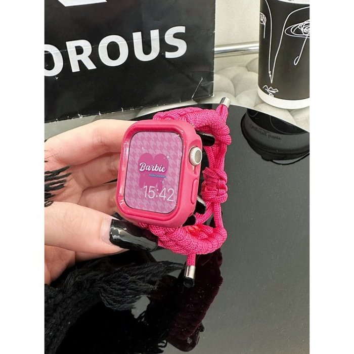 編織尼龍錶帶 適用於iwatch8SE7適用於蘋果applewatch手錶帶
