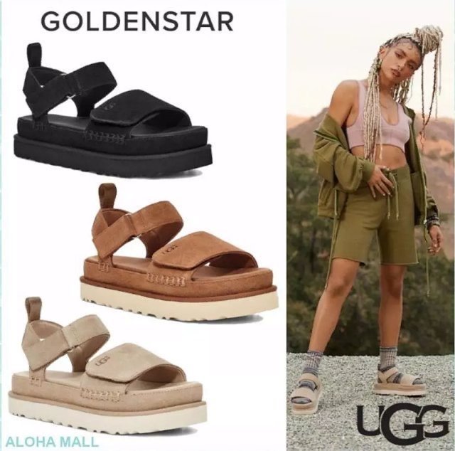 【全新正貨私家珍藏】UGG 2023新款GOLDENSTAR休閒女士涼鞋Classic Sandal