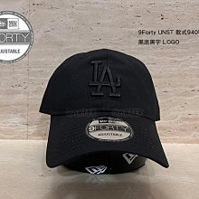 New Era x MLB LA Dodgers UNST 9Forty 美國職棒洛杉磯道奇黑底黑字軟式940鴨舌帽