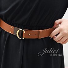 【茱麗葉精品】全新精品 CHLOE 專櫃商品 Ceinture 經典C LOGO小牛皮穿扣式皮帶.栗棕 現貨