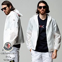 【EZ兔購】正品 moncler 彩條 風衣 連帽 外套 白色稀有款 現貨 XL ~ XXXXXL 原價28500