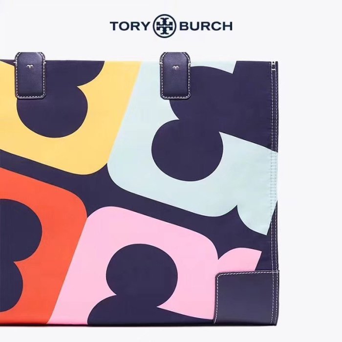 【全新正貨私家珍藏】TORY BURCH Ella Printed Logo Toet 購物袋單肩包 大小號