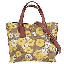 【茱麗葉精品】全新精品 COACH 專櫃商品 C9721 WILLOW 24 碎花印花兩用包.駝 現貨