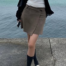 Black Market (預購)夏~氣質時尚通勤顯瘦短裙A字半身裙不規則裙褲