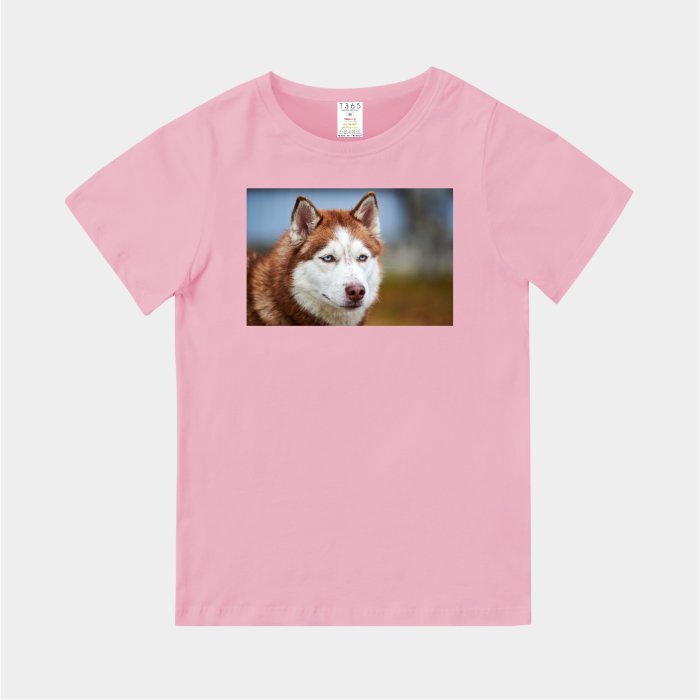 T365 MIT 親子 童裝 情侶 T恤 T-shirt 短T 狗 DOG 汪星人 哈士奇 二哈 Husky 毛孩