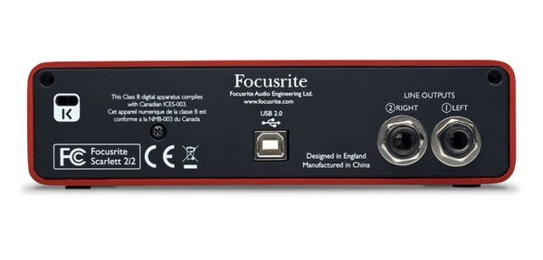 【搖滾鍵盤】全新公司貨 Focusrite Scarlett 2i2 USB2.0 規格錄音介面 * 總代理1年免費保固