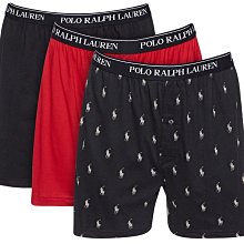 【RL內褲館】POLO Ralph Lauren KNIT小馬四角內褲/平口褲【RLU001G6】三件組(L)