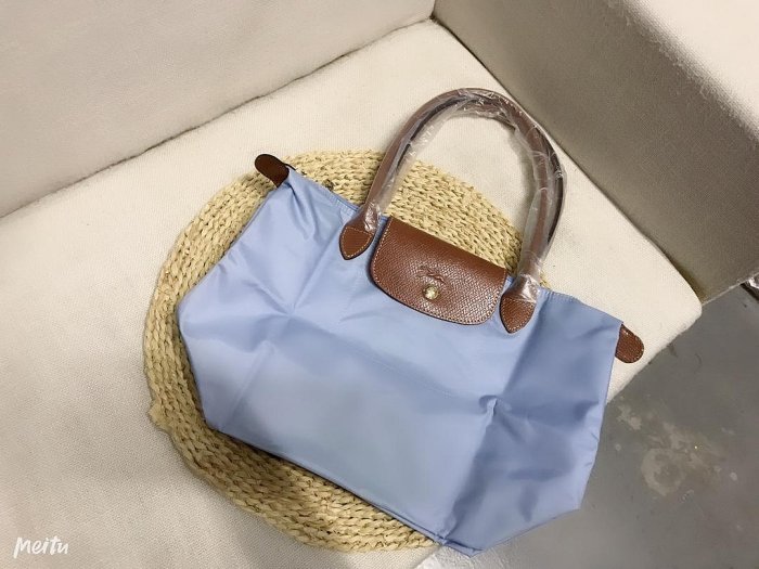 雪兒精品 Longchamp 龍驤 防潑水面料 2605中號長柄 中號深紫色 餃子包 單肩包 手提包 女包