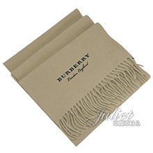 【茱麗葉精品】全新商品 BURBERRY 專櫃商品 4079004 電繡LOGO喀什米爾羊絨長圍巾.駝 預購無現貨