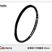 ☆閃新☆免運費 ROWA 樂華 Mr.Camera 超薄框 UV 保護鏡 58mm (58 公司貨)