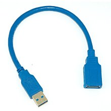 小白的生活工場*FJ SU0106 USB 3.0 A公/A母 20cm OD5.5mm