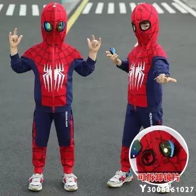 特賣-蜘蛛人的衣服萬聖節兒童服裝超人奧特曼服裝男童套裝男孩服飾秋裝生活