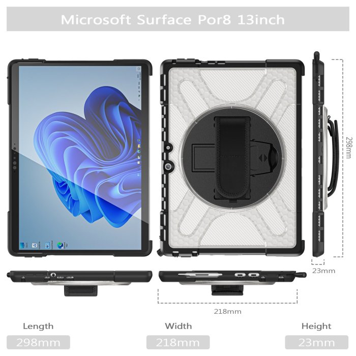 Pro4/5旋轉支架殼適用于微軟surface pro8平板電腦保護套