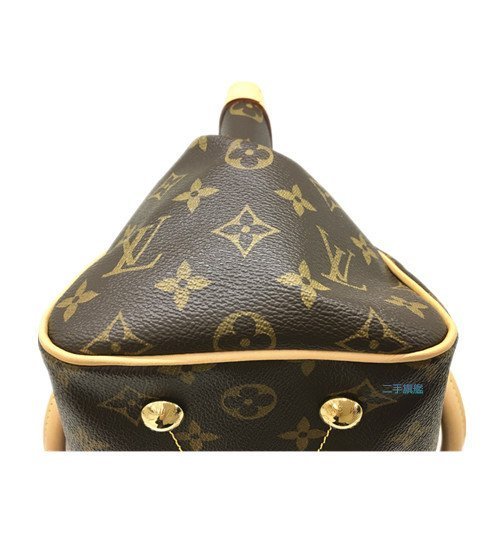 二手旗艦 Louis Vuitton LV M40143 字紋 皺褶 手提 水餃 小(公益店) 12801
