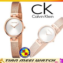 【全新原廠CK】Calvin Klein 名媛米帶玫瑰金女錶 K8G23626【天美鐘錶店家直營】【下殺↘超低價有保固】