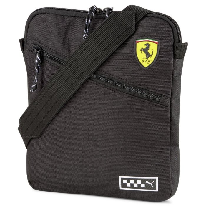 【豬豬老闆】PUMA Ferrari SPTWR 黑色 側背包 單肩包 法拉利 休閒 運動 男女款 07808702