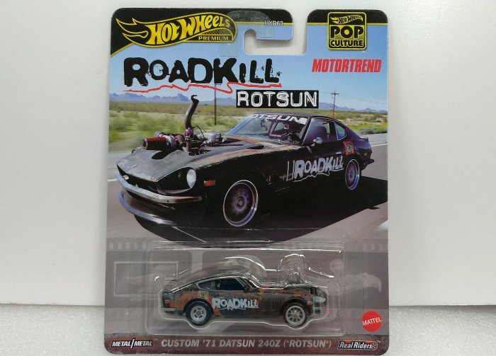 Hot Wheels 風火輪 CUSTOM DATSUN 240Z ROTSUN 精裝 膠胎 ROADKILL 流行文化