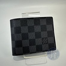 LOUIS VUITTON 路易威登 N62663 黑色 棋盤格 兩折 短夾 錢包 皮夾 小皮件