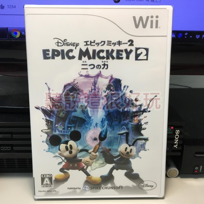 全新未拆 Wii 傳奇米奇 2 二人之力 Epic Mickey The Power of Two W326