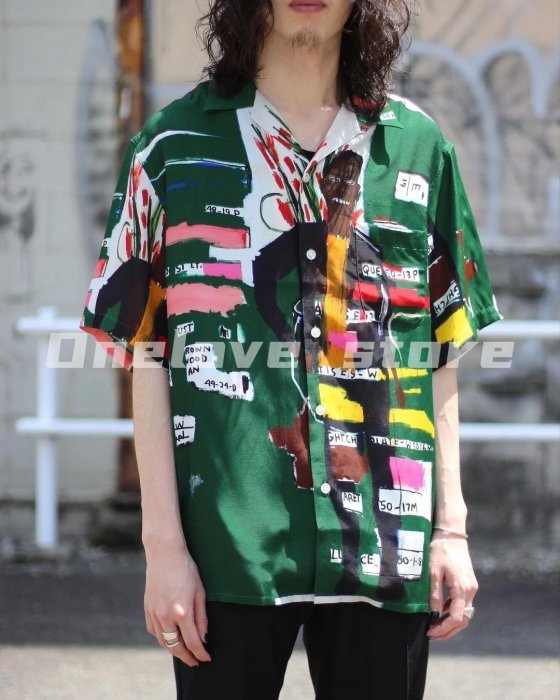 WACKO MARIA X JEAN-MICHEL BASQUIAT HAWAIIAN SHIRT | Yahoo奇摩拍賣