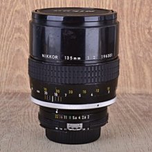 【台中品光攝影】 Nikon Nikkor AI 135mm F2 135/2 人像 定焦 大光圈 手動鏡 內建遮光罩 #23748J