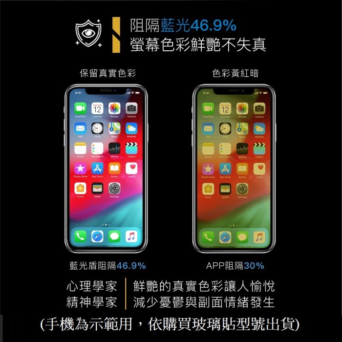 藍光盾 iPhone 14 Pro 6.1吋 2.5D滿版抗藍光玻璃保護貼 i14pro