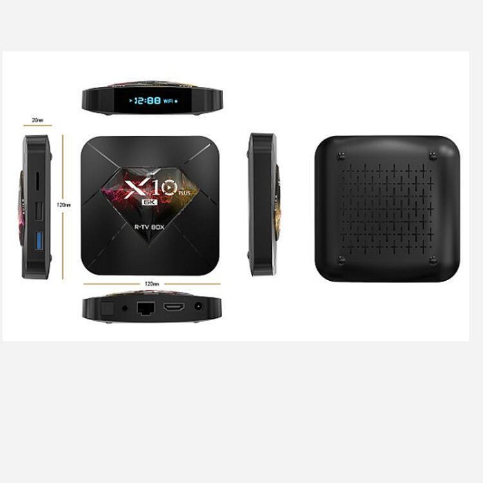 x10 plus 機頂盒安卓9.0 H6晶片 4G64GB 4k高清網絡播放器tvbox