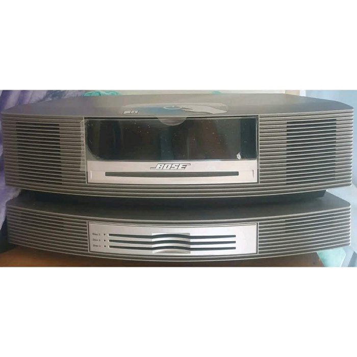 Bose Wave Music System III CD 收音機和 Bose Wave 多CD 轉換器,鈦銀