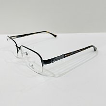 《名家眼鏡》dunhill登喜路日本製紳士款純鈦黑色半框彈簧鏡腳光學鏡框VDH171J 530Y【台南成大店 】