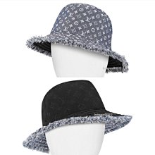 LV M76530 Bobbygram Hat 漁夫帽 藍/黑