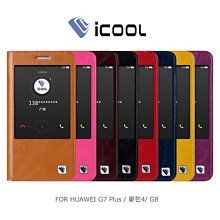 --庫米--iCOOL HUAWEI G7 Plus / 麥芒4 / G8 開窗可站立皮套 智能休眠喚醒